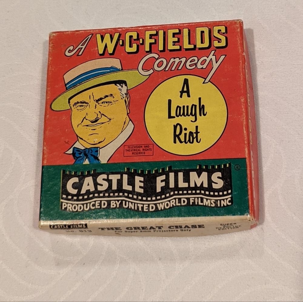 W. C. Fields "The Great Chase". Super 8mm Film. Vintage